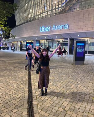 Denise Salcedo Instagram - Some of my pics from my trip to Berlin, Germany for WWE Bash In Berlin. ✈️ you can check out my interviews on my YouTube channel!🙏💙 #bashinberlin #wwe #wwebash
