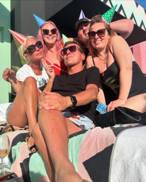 Denise Van Outen Instagram - Another great stay @wikiwoo_ibiza 🇪🇸 swimsuit @marbelladressme 
 fan 🪭 @disco_leopard