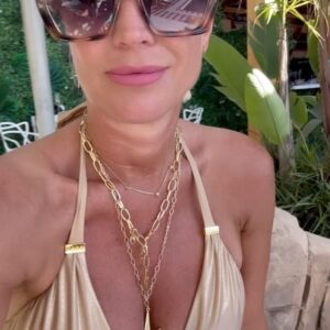 Denise Van Outen Instagram - @discoliscious IBIZA @bambukuibiza Pool Party 🪩🎧🇪🇸☀️ 
Jewellery @wish_jewellery 
Cape @woowooboutique 
@pioneerdjglobal