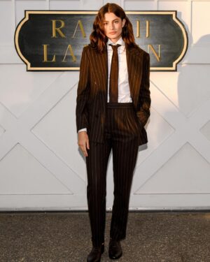 Diana Silvers Instagram - had a wonderful time at the @ralphlauren show in the hamptons on thursday 🫀♥️🐴 and thank you to @shaynagold and @christiaan.vanbremen for making me feel (and look hehe) so beautiful! 

aaaand back to work 🐎