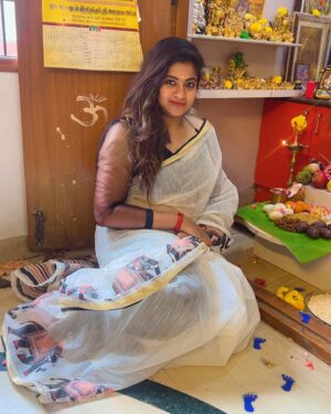 Divya Bharathi Vetrivel Instagram - Happy Ganesh Chaturthi🙏😍
