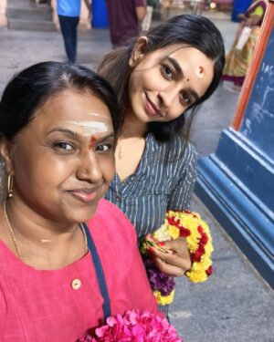 Divya Ganesh Instagram - Today morning என் அப்பன் முருகன் தரிசனம் சிறுவாபுரி….