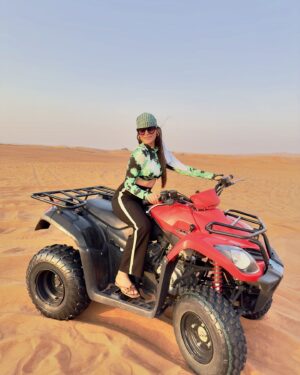 Drishti Thakur Instagram - Riding the waves of the desert dunes🏄‍♂️✨ #DesertSafari