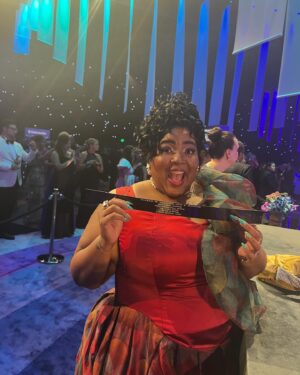 Dulcé Sloan Instagram - I, me, ya girl won an Emmy for hosting @thedailyshow !!!
The pride of Gwinnett, a daughter of Norcross and wee baby from Richmond Heights won a whole ass Emmy y’all! I wanna thank my Jesus, My Momma @maryannhillvoice ,my manager @regthetiger , my agent Max Burgos, friends, family and the comedy community.

#atlheaux #gwinnett #norcross #atlanta