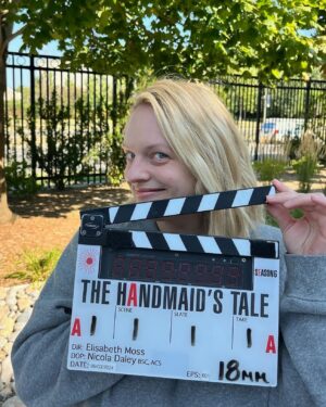 Elisabeth Moss Instagram - Guess who's back? Production on the final season has officially started. #TheHandmaidsTale will return Spring 2025.