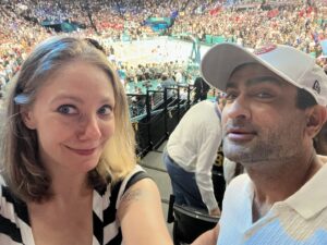 Emily V. Gordon Instagram - Had the absolute privilege of attending the Paris Olympics with the best group of people. 
The moment when the woman in last place finished out the 800m alone and the entire stadium cheered her on will stay with me forever. 
Also Steph Curry hitting every three on earth.
Thank you @wbd and Peter!!