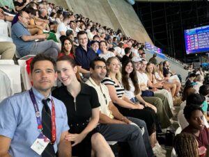 Emily V. Gordon Instagram - Had the absolute privilege of attending the Paris Olympics with the best group of people. 
The moment when the woman in last place finished out the 800m alone and the entire stadium cheered her on will stay with me forever. 
Also Steph Curry hitting every three on earth.
Thank you @wbd and Peter!!