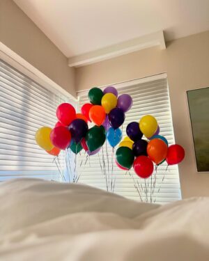 Erin Krakow Instagram - A very belated and very heartfelt thank you! 
Please swipe to the last slide for a personal message. 
🎈🥰🐾
