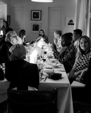 Florence Kasumba Instagram - Two icons of the fashion world came together to create one fabulous evening. @KarlLagerfeld and @ellegermany hosted a dinner that was as inspiring as fashion itself. Photos by @clemensporikys
