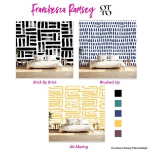 Franchesca Ramsey Instagram - If you wanna get your deposit back, my peel & stick wallpaper is perfect for that 😎 💅🏾*swipe* to see the full collection. Franchesca Ramsey   @_ottostudio launching September 21st 2024
-
3 hand painted patterns available in 5 color ways and an assortment of decals in 3 collections or for individual purchase. Which pattern/colors are your favorite??