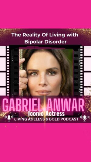 Gabrielle Anwar Instagram - ✨ Celebrities and Hollywood often seem like all “glitz and glam,” but it’s important to remember that actors are real people facing the same challenges we all do.

🎙️ On this week’s episode of Living Ageless and Bold, I sit down with the legendary actress, Gabrielle Anwar. 🌟 She opens up about her journey to fame and her honest struggles with bipolar disorder. It’s a raw and real conversation that you might not expect from someone like Gabrielle.

💪 Hear about her challenges, the battles she’s overcome, and where she is today. You don’t want to miss this inspiring interview! Catch it now wherever you get your podcasts (or DM me for a direct link). 

And please share this with anyone who might need a dose of inspiration from Gabrielle’s incredible journey. 💖

#InspiringWomen #WomenOver50 #MentalHealthMatters #GabrielleAnwar #LivingAgelessAndBold #BipolarAwareness #RealTalk #Empowerment #MentalHealthAwareness #womenover50rock