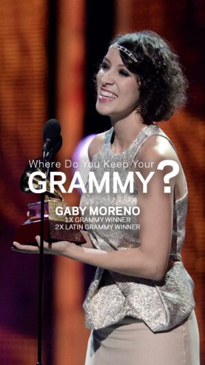Gaby Moreno Instagram - #WhereDoYouKeepYourGRAMMY? 📣 Los Angeles-based #Guatemalan singer/songwriter and guitarist #GabyMoreno, known for her blend of Latin, alternative, blues, folk, and Americana, is a three-time GRAMMY winner. She reflects on her journey and the significance of her first GRAMMY for Best New Artist at the 2013 Latin #GRAMMYs, which she proudly keeps at her mom’s house.