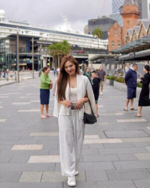 Gaby Warouw Instagram - When a clumsy girl loves to wear all white outfits: perfect combination 😌