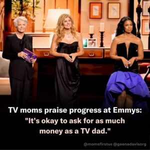 Geena Davis Instagram - We love this. 👏 If you were watching the @televisionacad #Emmys last night, you saw our favorite TV moms shout out the progress TV has made in portraying moms on screen while also calling out a long-standing issue — women still aren’t making as much as their male counterparts, even in Hollywood.

And while TV *has* come a long way in the way moms are represented on screen, our report with @geenadavisorg earlier this year found that there’s still a way to go before moms are accurately and authentically portrayed on TV.

At @momsfirstus, we’re building a world where moms are valued and supported in our workplaces, communities, and culture. And that means changing the way moms show up on screen too.

Shout out to @conniebritton, Meredith Baxter, @susankelechiwatson, and the writers who are rewriting motherhood, for paving the way. It’s time to break the cycle and make real change. 👊