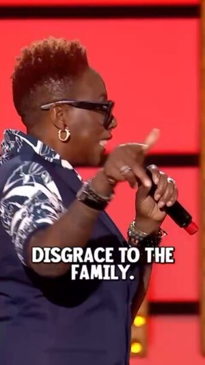 Gina Yashere Instagram - Disgrace to the family 🤡 #comedy #standup #funny #comedian #standupcomedy