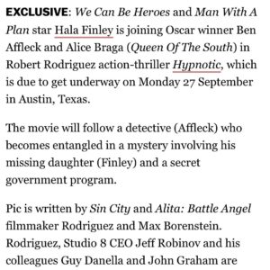 Hala Finley Instagram - ❤️ Excited to be starting this project soon and reuniting with some AMAZING people.