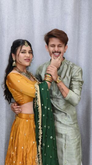 Hamida Khatoon Instagram - Happy Rakshabandha @khan_mehraj 

Lehenga designer:- @sia_by_ss 

Jewellery:- @navkar_boutique 

Makeup:- @chetanamakeovers 

Hair:- @makeovermagic_veekshitha 

Ayaan designer:- @terzeebyzeeshanazamali 
Style by:- @zeeshanazamali 

Rakhi from:- @anscollection7 

#hamida #hamidakhatoon #trending #rakshabandhan #reelitfeelit #instagram #reels