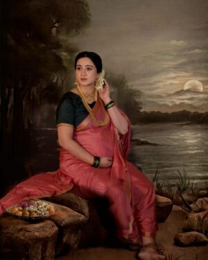 Harshika Poonacha Instagram - And the greatest #ravivarma inspired #paintings are here 💕💕💕
So so happy for the response on the video 💕💕💕
Here are the pictures 💕💕💕
Thankyou team 💕💕💕
Inspired by the Greatest Ravivarma painting 💕
My maternity shoot was nothing but a beautiful portrait showcasing a beautiful mother expecting her little blessing 💕
Thankyou @kalyanjewellers_official for handpicking the exact antique jewellery i needed for the shoot 💕
My beautiful team who is the reason behind this output :
PC and shoot setup @littleshotsbyhema 
Concept and styling @savitha_reddy 
MUH @prashanthmakeover 
Assisting @makeoversbyindiravisage 
Saree @label_saistudio 
Blouse @kanya_by_swethaprajwal 
Other jewellery @desilverstudioblr