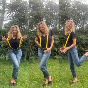 Hélène de Fougerolles Instagram - Je relance la mode des bretelles!😜 c’est partiiiii!🤭