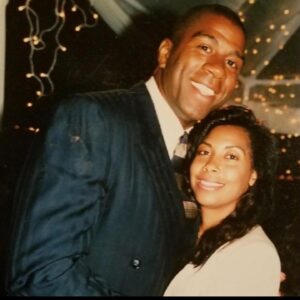 Holly Robinson Peete Instagram - Happy anniversary to one of our most cherished and favorite couples! @magicjohnson and @thecookiej, your love story has been an inspiration to us all. The first photo is my favorite because it was at our wedding in 1995 where you both went out of your way to make it a perfectly memorable day for us. The almost 40 years of friendship, unforgettable experiences and loving fellowship have been some of the biggest blessings of our lives. Have a beautiful day you two 🤴🏽👸🏽!!! We love youuuuu 🥂💕💗💓🩷❣️#HappyAnniversaryMagicAndCookie