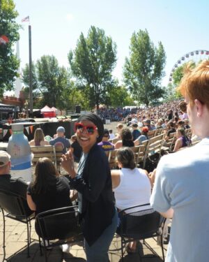 Ilhan Omar Instagram - Nothing better than the Minnesota State Fair 🥰

It was great to be in community with so many of you. And a big thank you to all of the workers that make the Great Minnesota Get Together happen.