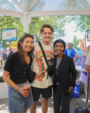 Ilhan Omar Instagram - Nothing better than the Minnesota State Fair 🥰

It was great to be in community with so many of you. And a big thank you to all of the workers that make the Great Minnesota Get Together happen.