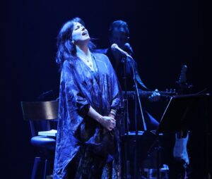 Imelda May Instagram - I was incredibly honoured to be invited 
to perform a show in celebration 
of the great Lady Augusta Gregory 
in the @abbeytheatredublin last night.
Lady Gregory was such an important figure in Ireland 
not least as a great poet and playwrite but also as an active researcher, collector. preserver and translator 
of our old and rich oral traditions which 
without her might well have been forever lost. 
She was one of the founder members of 
the Abbey Theatre itself and a leading figure 
in the Irish revivalist movement.
I was delighted to meet with Lady Gregory’s family especially her great granddaughter Jane Murray-Brown
Thank you to all the incredible team at The Abbey, 
my wonderful manager @meredithplant1 
and of course my talented band 
@richardjcardwell on piano and @guitardarling on guitar 
who player such an important part 
of a very special evening. 
Thank you to all who came and trusted in me 
to create this celebratory and beautiful night.
But mostly thank you to the late great Lady Gregory 💚

Artistic Director Caitríona McLaughlin 
Executive Director Mark O’Brien
Resident Director Esosa Ighodaro
Producer Jen Coppinger
Casting Director Barry Coyle
Director of New Work & Literary, Ruth McGowan
Abbey Archivist Mairead Delaney 
Marketing Heather Maher
Socials Eva Louise
Artist Liaison Aoife McCollum
Technical Director Rob Furey
Production Manager Justin Murphy 
Sound Engineer Alexis Nealon
Monitor Engineer Derek Conaghy
Lighting Director Simon Burke
Lighting Tech Laura Honan
Stage Manager Pat Dillon

 
Dress & Cape by Sara ONeill
@saraoneillartist 🖤

Photographer Mark Stedman @mark_stedman