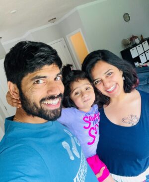 Iswarya Prabakar Instagram - Happy Birthday to the man of my love, deep respect and inspiration 🎉🎉🎉🎉
@pranessh_kannappan_pk  you are more awesome than you know, smarter than you think and look younger than your age 😁 #HAPPY40 my LOVE !!!
Pics from now to all the way to 2014!
•
#stayhappy and #staygoofy as always!!
May god bless you with more love, health and happiness !!!
•
@artistsix thank you for the lovely tattoo design bro !! ❤️
