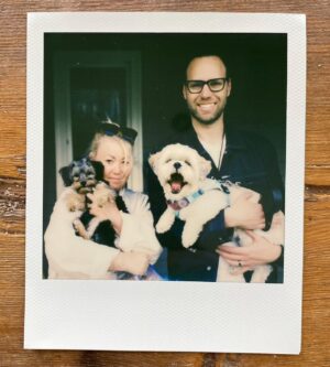 Jann Arden Instagram - There's a reason why I have been working with this guy for 20 years. He has used the same fucking picture as me to celebrate our anniversary, because we both have our dogs in our arms I'm sure. Working with you, @chrismanages has been one adventure after another after another after another. We've had our share of mishaps heartbreaks letdowns triumphs tragedies missteps, all of it.... it's all fine because we are a team. August the 29th- you in that massive truck with your long brown hair... and here we are. God only knows what the the next twenty is gonna be like. I'll try to stay alive!!! Love you, Chris. You're one of the very best people I know. Photo credit @rosecousins