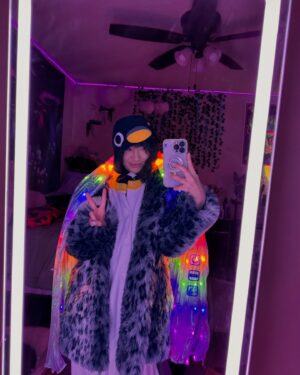 Jeannie Elise Mai Instagram - Pack with me to Burning Man!! Uploaded to yt again after 5 years 🥹 come play dress up with me & follow my process as I navigate being a burn virgin 🫶✨ link in bio. thank u to my 333angel @hooping_meow for helping me style my fits for the burn ❤️‍🔥🪽🐦‍🔥