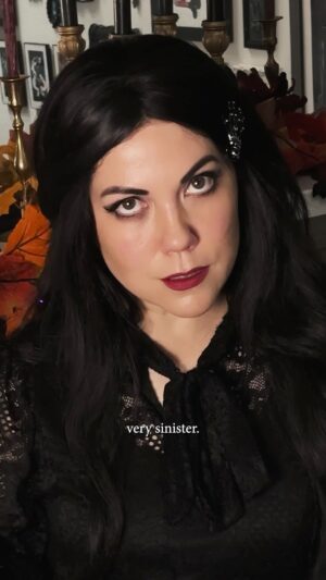 Jenny Lorenzo Instagram - Very DOOMure, very morbid, very creepy. 💀🗡️🕯️🦇

#gothgirls #goth #creepy #halloween #doomure #demure #gothic #spooky #gothaesthetic #gothfashion #spookyseason