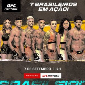Jéssica Andrade Instagram - O Brasil está bem representado com sete atletas no Octógono do #UFCVegas97! 🇧🇷

🗓️: Sábado, 07 de setembro
⏰: A partir de 17h

Você perca este evento!!

🔗 Link na bio.

#ufcbr #ufcfightpass