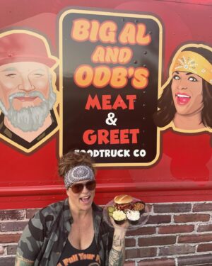 Jessica Kresa Instagram - When you Love what you do It Shows!!!! I’m One Bad Mother Trucker! #mnfoodtrucks #foodtrucks #foodtrucklife #ODB #BigAL #bbqcouple #mnfoodie #mnlocal
