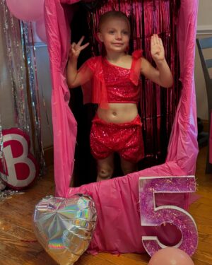 Jillian Faye Hall Instagram - Rasabelle is turning 5 in a few days! Big celebration today🩷 #birthdayparty #grand #imagranny #barbie #almost5 #selfies
