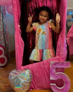 Jillian Faye Hall Instagram - Rasabelle is turning 5 in a few days! Big celebration today🩷 #birthdayparty #grand #imagranny #barbie #almost5 #selfies
