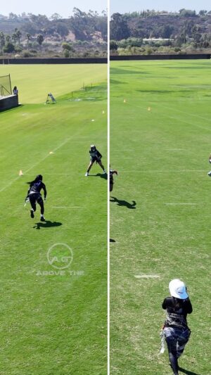 Jona Xiao Instagram - Do ya dance @dearbrownyou 

Everytime she links with @jonaxiao it’s 6! 

#abovethegames #football #touchdown #flagfootball #reels #highlight #shorts #usaflag #5v5 #nfl