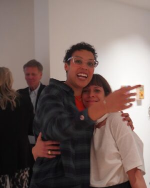 Jordan Casteel Instagram - 400 people in attendance and I might have hugged 95% of them lol

The opening of “Field of view” at @hillartfoundation was beyond anything I could have imagined. 10 years of paintings on the walls and 10  years of people I love in the room — a literal dream. ☁️ 💫

Huge thank you to the multitude of people who made this exhibition as magical as it is. This is a community through and through. @hillartfoundation @loh33 @caseykaplangallery @veronicalevitt @jenniferjaberhw @theearthwarrior @nyukid14 @damanibaker @chambersvintage @elizabethkarpevans @nillahippielove @batshevadress 

Fun fact: all of the flowers for the opening were picked from my garden in the HV and arranged with the help of @veronicalevitt 💞

On view through Nov 23
Open Tuesday–Saturday
11:00–5:00 PM

**most these photos are by my dear friend @waydemcintosh
