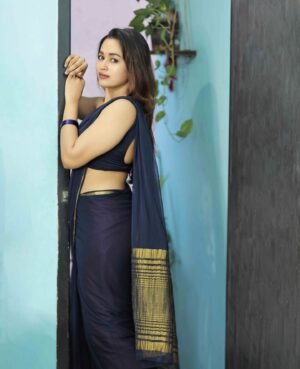 Kaavya Arivumani Instagram - 💙🦋✨

@ishwaryaalaguvel 
@mithilaidesigner 
@ruban_photography_7