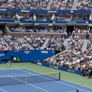 Kamie Crawford Instagram - Came for the Paloma’s, stayed for Coco Gauff 🎾👟 @usopen