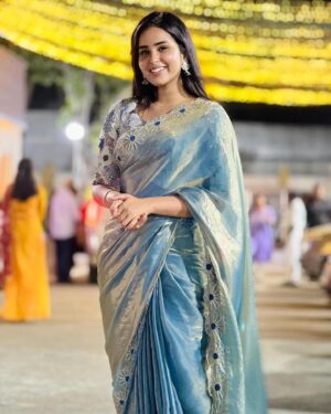 Kanmani Manoharan Instagram - #kanmanimanoharan✨ 

Beautiful saree @zenoraofficial_ 

Pc @aswath_official 

#sareelove #event