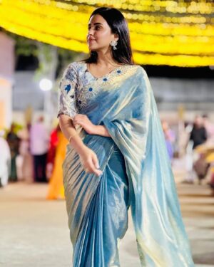 Kanmani Manoharan Instagram - #kanmanimanoharan✨ 

Beautiful saree @zenoraofficial_ 

Pc @aswath_official 

#sareelove #event