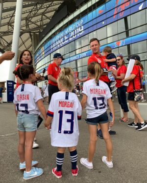 Kara Keough Instagram - Alex,
I don’t know crap about soccer, but watching you play the last 17 years has felt a lot like witnessing a hero’s journey. I’ve cheered along as you’ve taken on the gauntlet that has been your life and earned genuine respect from a wider and wider circle, until the whole world couldn’t help but tip their cap to you. A salute to a trailblazer who does so much for sports, for women, for girls, but also for her friends and family. Being really really really really good at soccer is only the 70th best thing about you, but last night, as you walked off the pitch, I looked around at a stadium full of crying and smiling little girls. I watched moms and dads hugging their daughters, reassuring them - “It’s okay, it’s gonna be okay.” And they’re right. Because of you and all that you’ve done on and off the field, it IS gonna be okay. So while a stadium full of little dreamers saw their hero hang up her boots last night, they’ll soon see that this doesn’t mean you’ve taken off your cape. Can’t wait to see what you do next, Al.