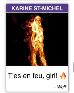 Karine St-Michel Instagram - Je ne pouvais pas passer sous le silence le talent de mes amies. HAHAHAHA 
Voici mon top 10 des cheers que j’ai reçu pendant le marathon. 😂 JE SUIS CRAMPÉE HAHAHAHA. 🤍
Merci @mtlmarathon et @beneva.ca pour cette belle initiative, c’est tellement le fun! 🤩