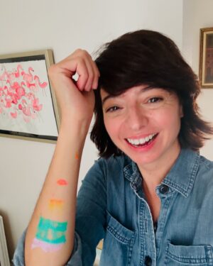 Kate Micucci Instagram - My chair broke and I landed on a rainbow 🌈