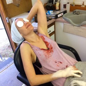 Kate Siegel Instagram - BTS shots deep from the archive in honor of HUSH’s digital media release. #hush #shoutfactory