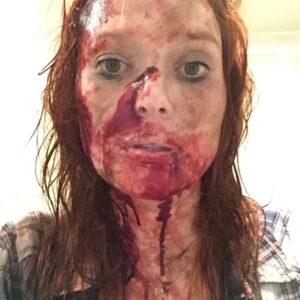 Kate Siegel Instagram - BTS shots deep from the archive in honor of HUSH’s digital media release. #hush #shoutfactory