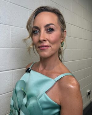 Kathryn Thomas Instagram - Night 2 @roseoftraleefestival 

Customer made skirt & top  @helencodydublin 
Heels @tommyhilfiger 
Earrings and ring @blaithinennis 

Styled by @meganfoxfashion_ 
Hair @normajeanhair @theroomhairco 
Make up @dearbhlamakeupartist @brownsugar_ie