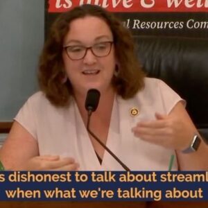 Katie Porter Instagram - Today, @NatResources Republicans dishonestly argued their bill would “streamline” environmental and community review of federal projects—and by streamline, they actually mean totally eliminate.

We need a bipartisan approach to update the permitting process, not partisan games.