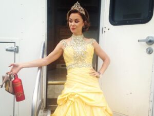 Keegan Connor Tracy Instagram - With all the turmoil and retractions in the film industry, I’m very seriously considering going back to school to get my Masters degree through @royalroadsu and I think it would be spectacular if Belle ended up getting her MA from Auradon! #iykyk
PS. There was a run of the Descendants movies this weekend and I couldn’t help but tune in to watch some of each of them. Some observations: @actordanpayne and I are damned cute as Belle and Beast. @thecameronboyce was and is such a star. This cast is adorable. @chinamcclain can sing like nobody’s business. My children are incredibly cute in the finale of D3. And as a director, I can see even better what an enormous feat it was for @kennyortegablog to helm such a giant ship and keep it sailing smoothly.

#iykyk #belle #descendants #belleandbeast #auradon #highereducation