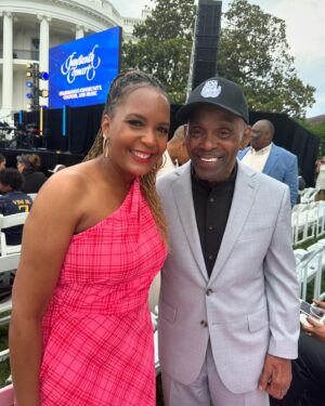 Keisha Lance Bottoms Instagram - I last saw Frankie Beverly at the Juneteenth Celebration at the White House this summer. For as excited as I was to see him, Secretary of Defense Lloyd Austin was even more giddy. Frankie Beverly transcended generations and brought so much joy to so many. He was as warm and generous with his smile one on one as he was on stage. Thank you for the memories Mr. Beverly. You will be missed. 🙏🏾❤️
